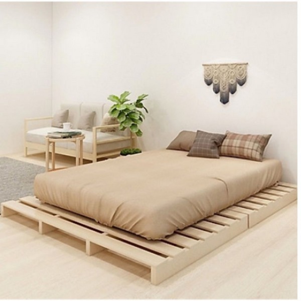 Giường gỗ pallet là một thiết kế độc đáo rất được yêu thích